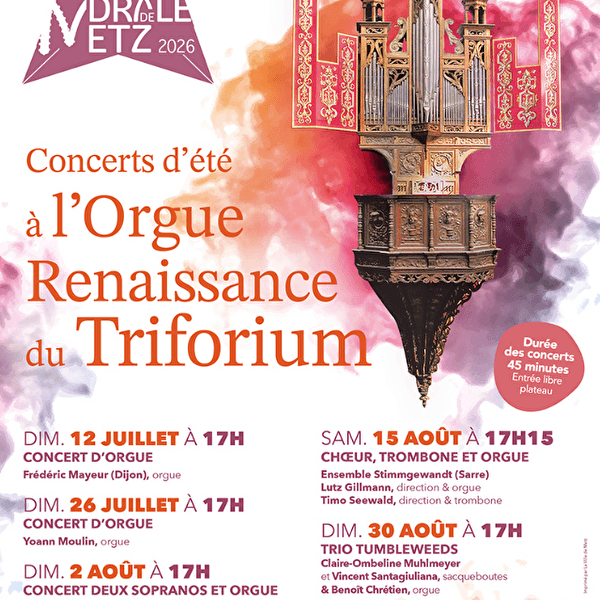 Concerts d'été à l'Orgue Renaissance du Triforium