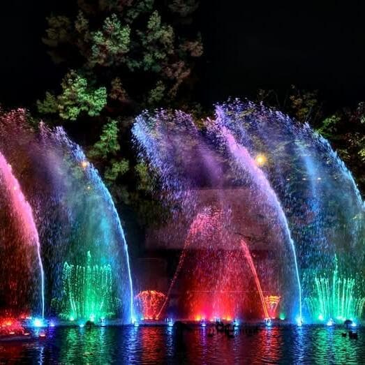 Spectacle son et lumières Fontaines dansantes à Metz
