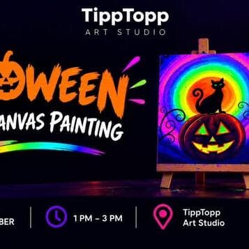 Halloween Neon Canvas