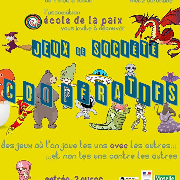 Après-midis jeux de société coopératifs